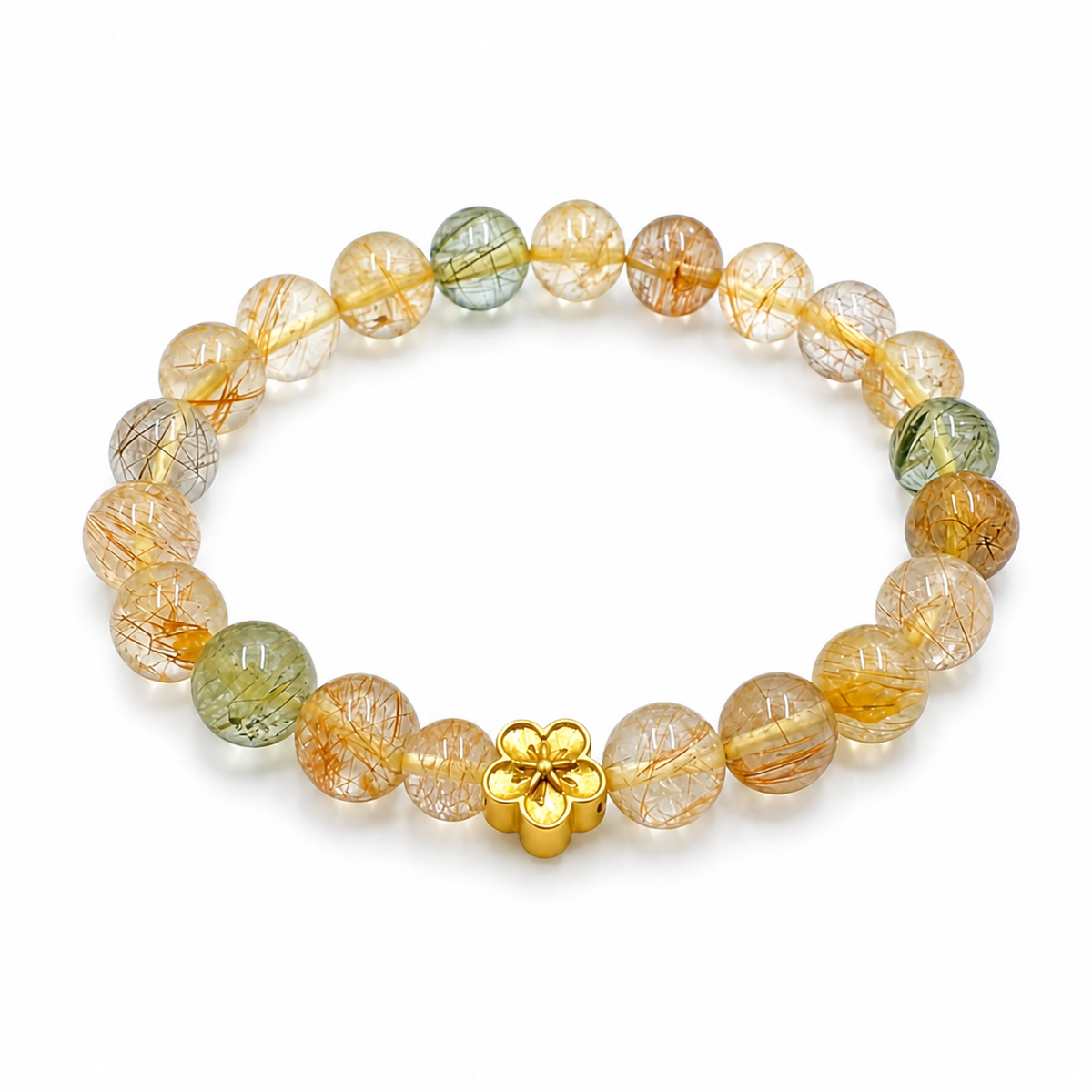 Rutilated Quartz Bracelet – Romance & Peach Blossom Luck