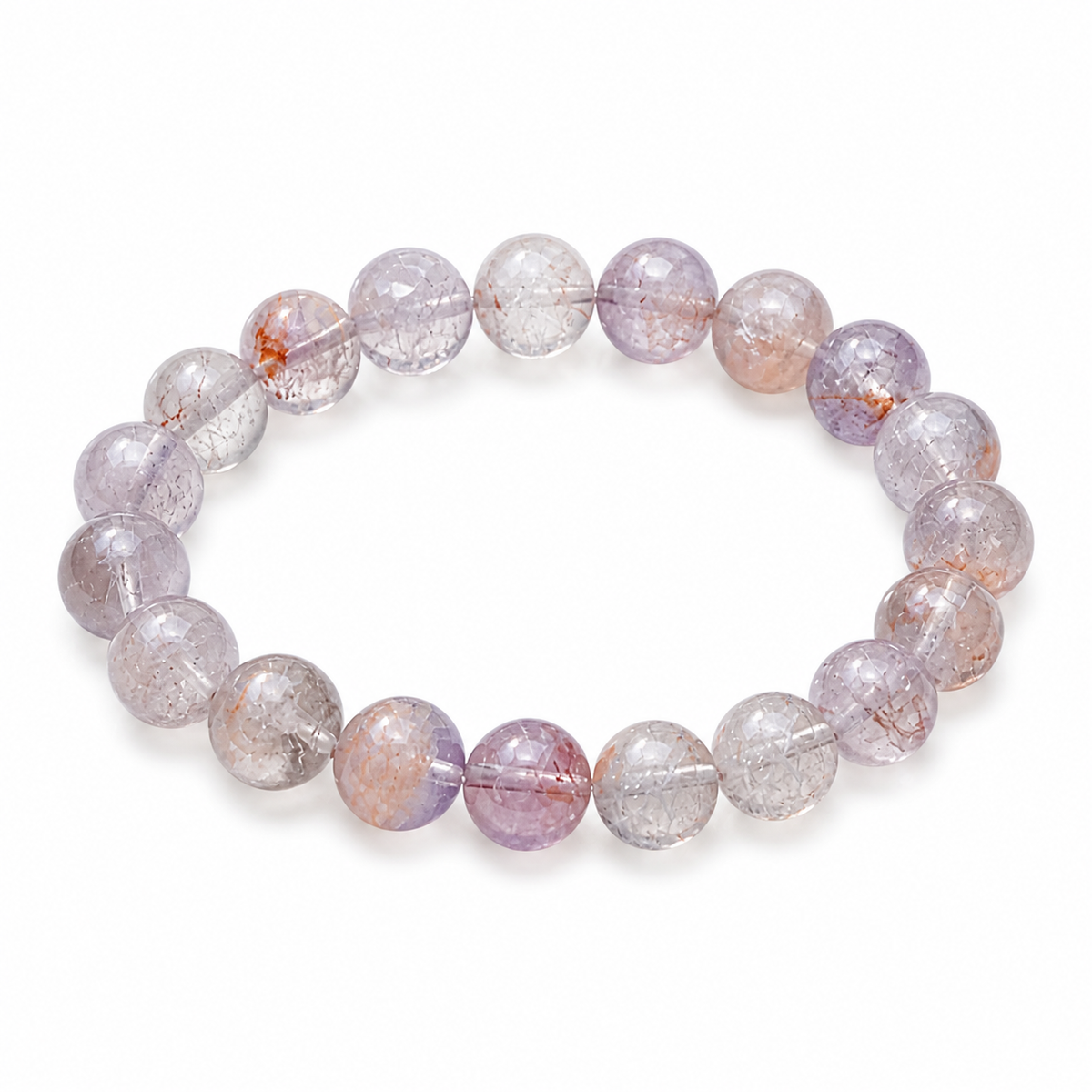 Pink-Purple Rutilated Quartz Bracelet – Dreams & Healing