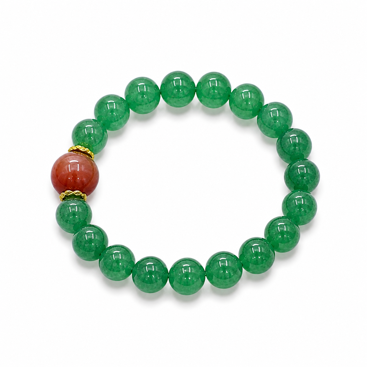 Strawberry & Red Rutilated Quartz Bracelet – Love & Connection