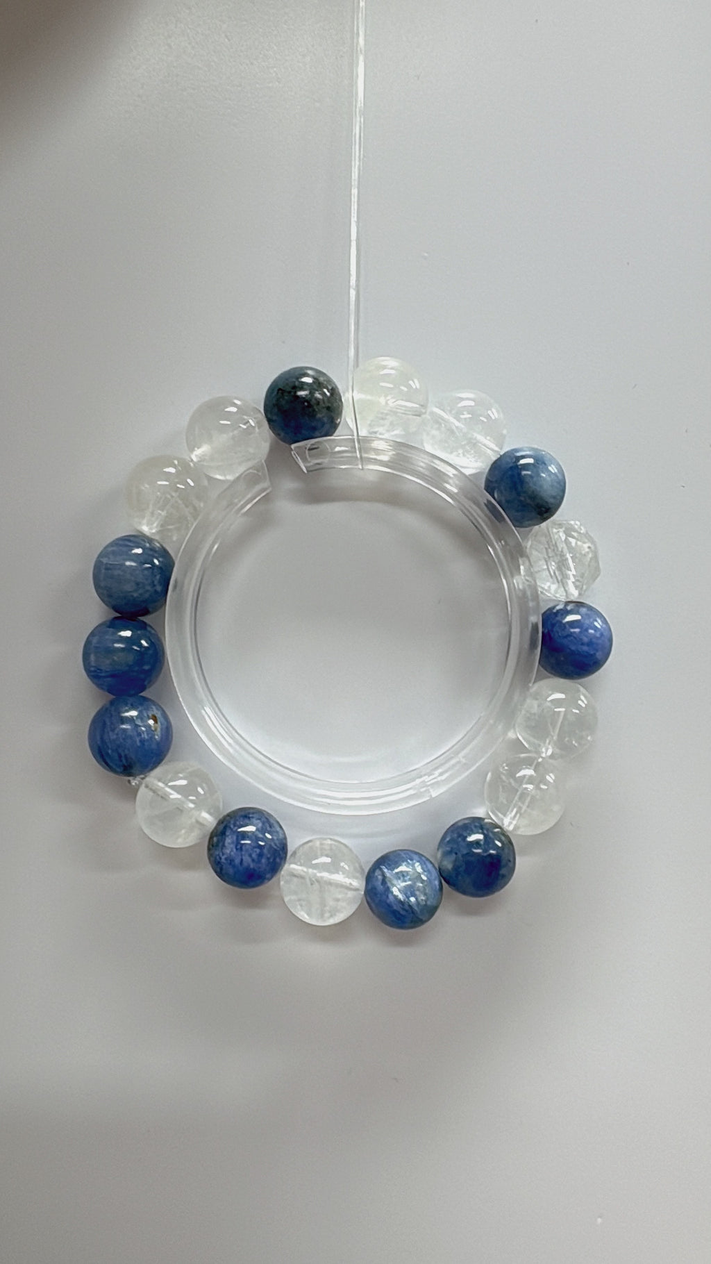 Kyanite & White Phantom Bracelet – Insight & Truth