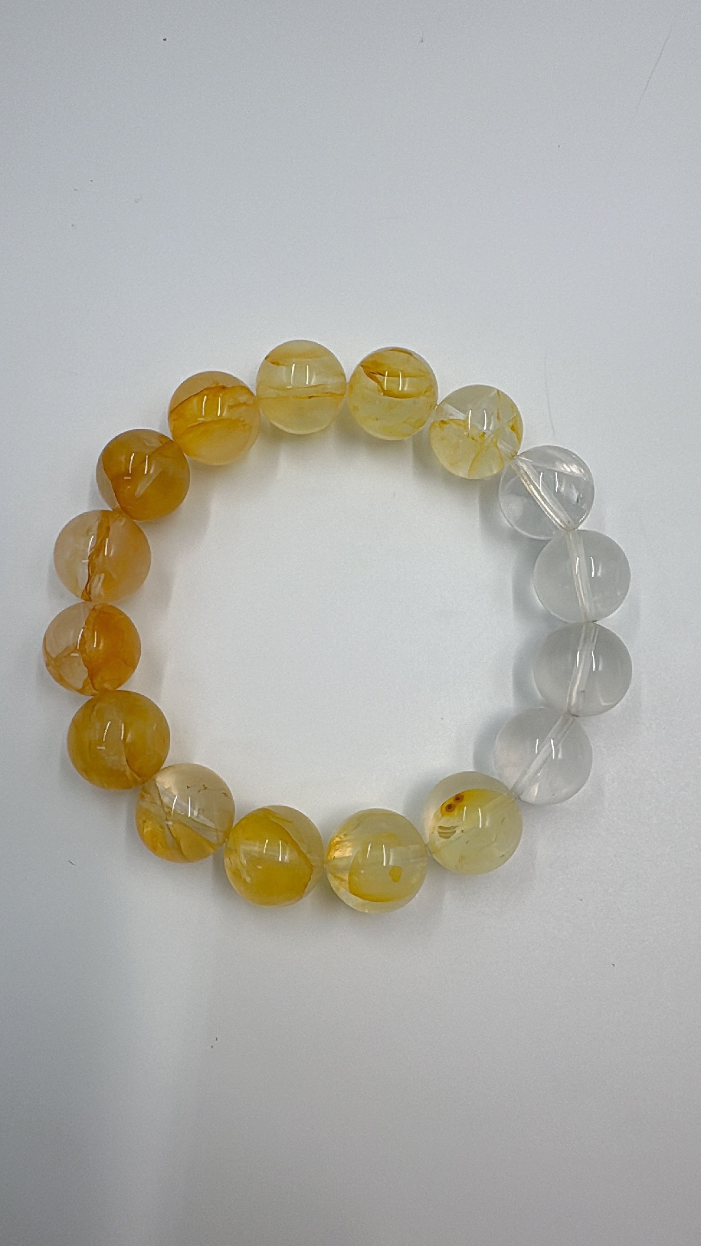 Yellow Hematoid Quartz Bracelet – Confidence & Warmth