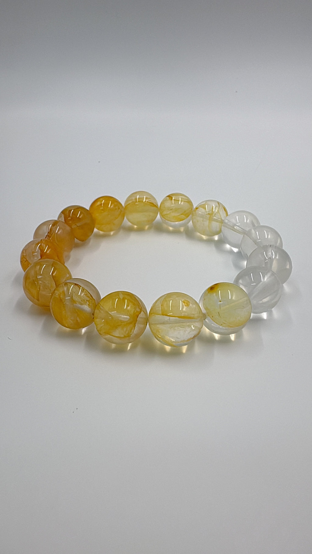 Yellow Hematoid Quartz Bracelet – Confidence & Warmth