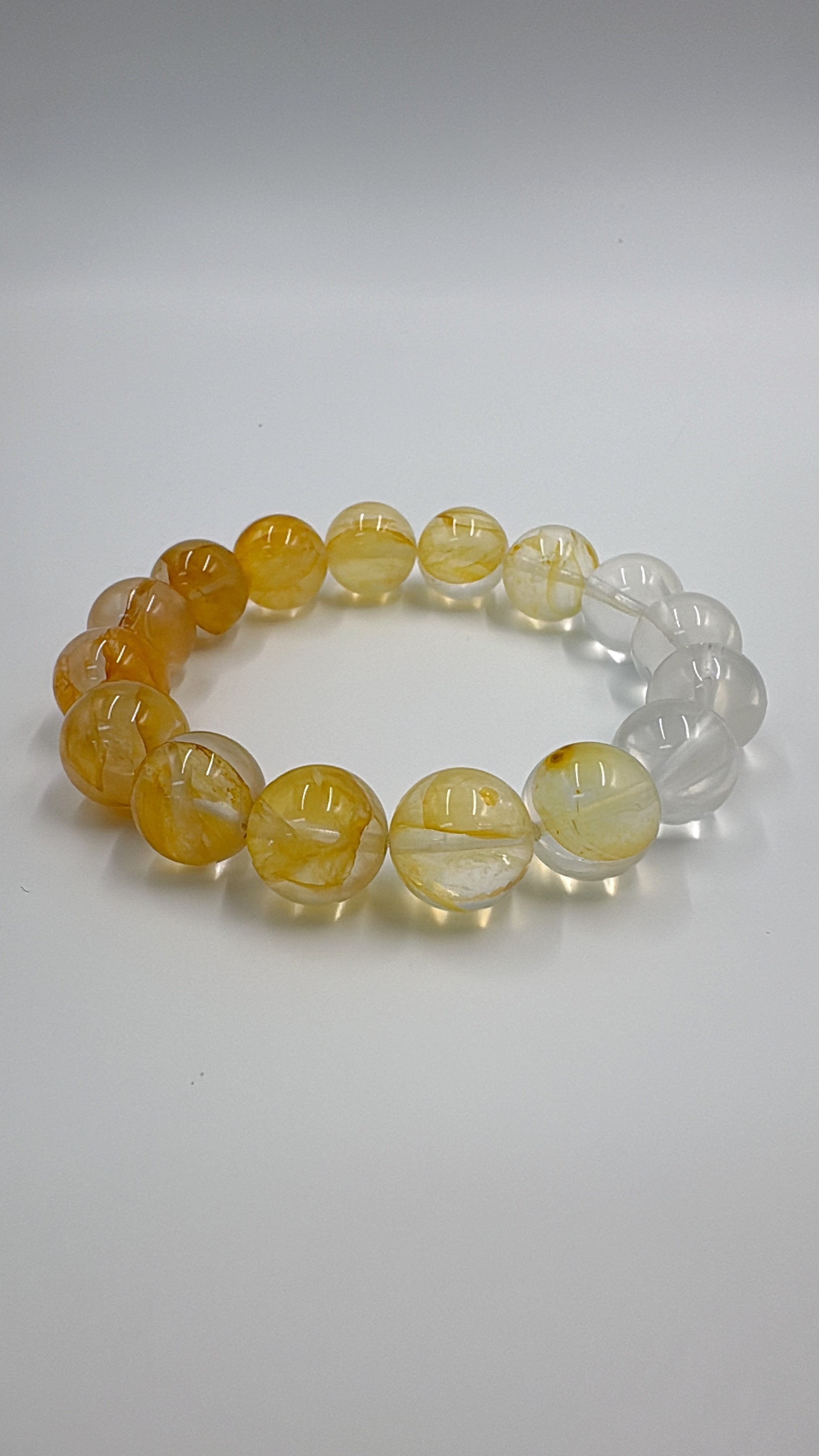 Yellow Hematoid Quartz Bracelet – Confidence & Warmth