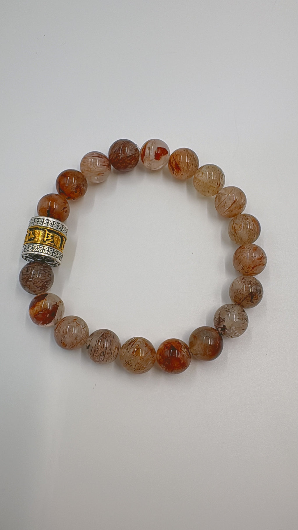 Black Super Seven Mantra Bracelet – Wealth & Protection