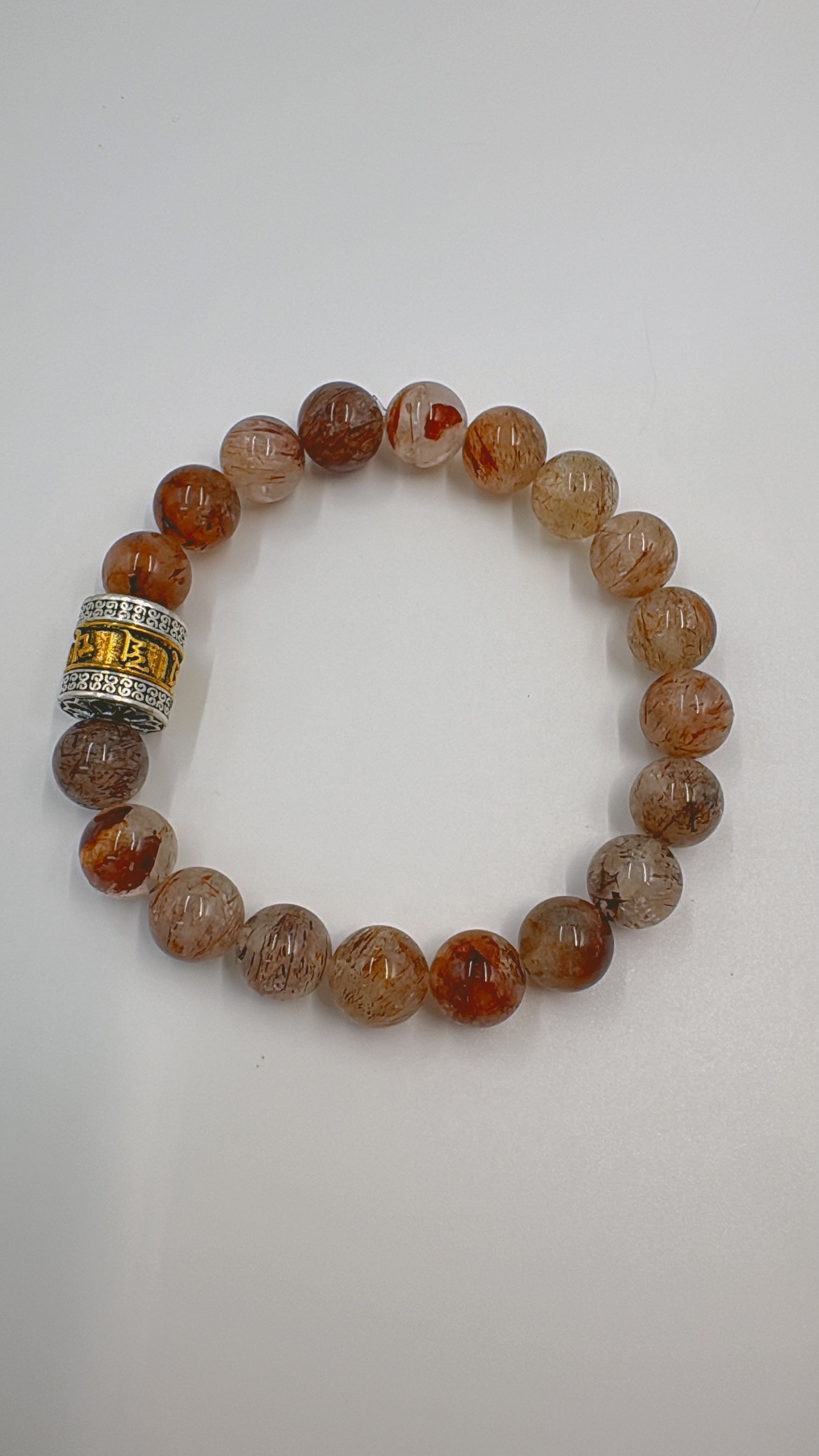 Black Super Seven Mantra Bracelet – Wealth & Protection