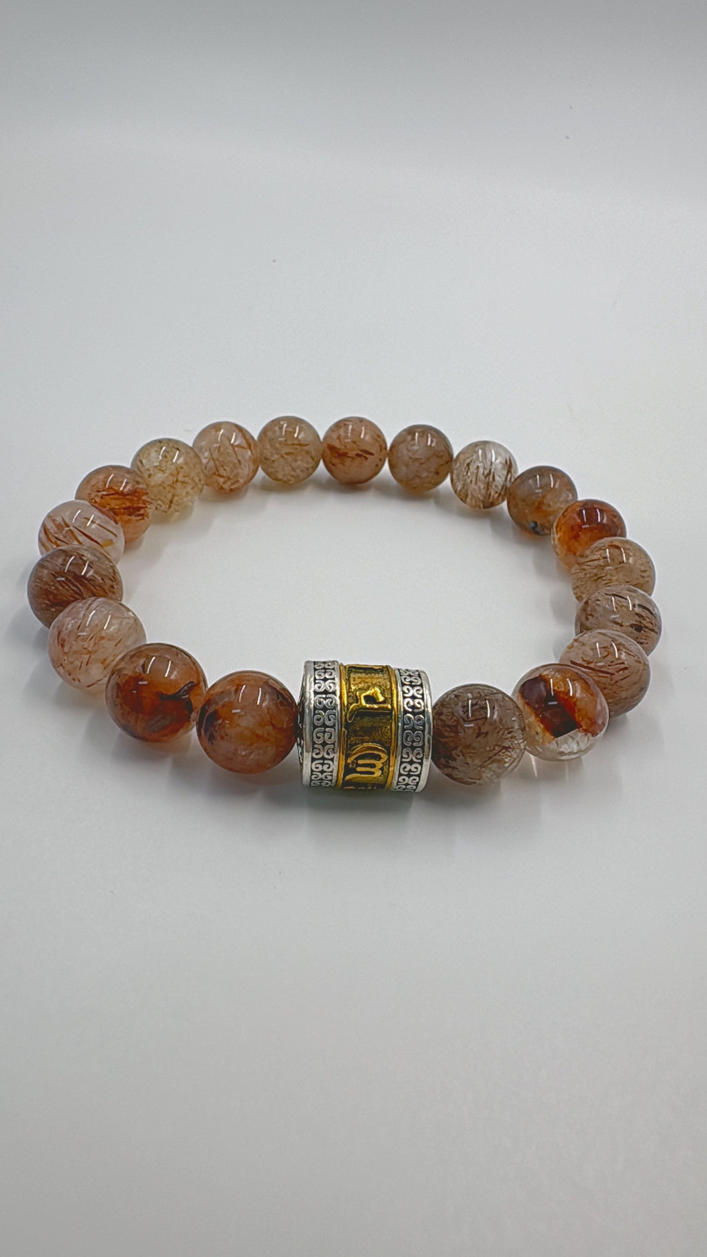 Black Super Seven Mantra Bracelet – Wealth & Protection