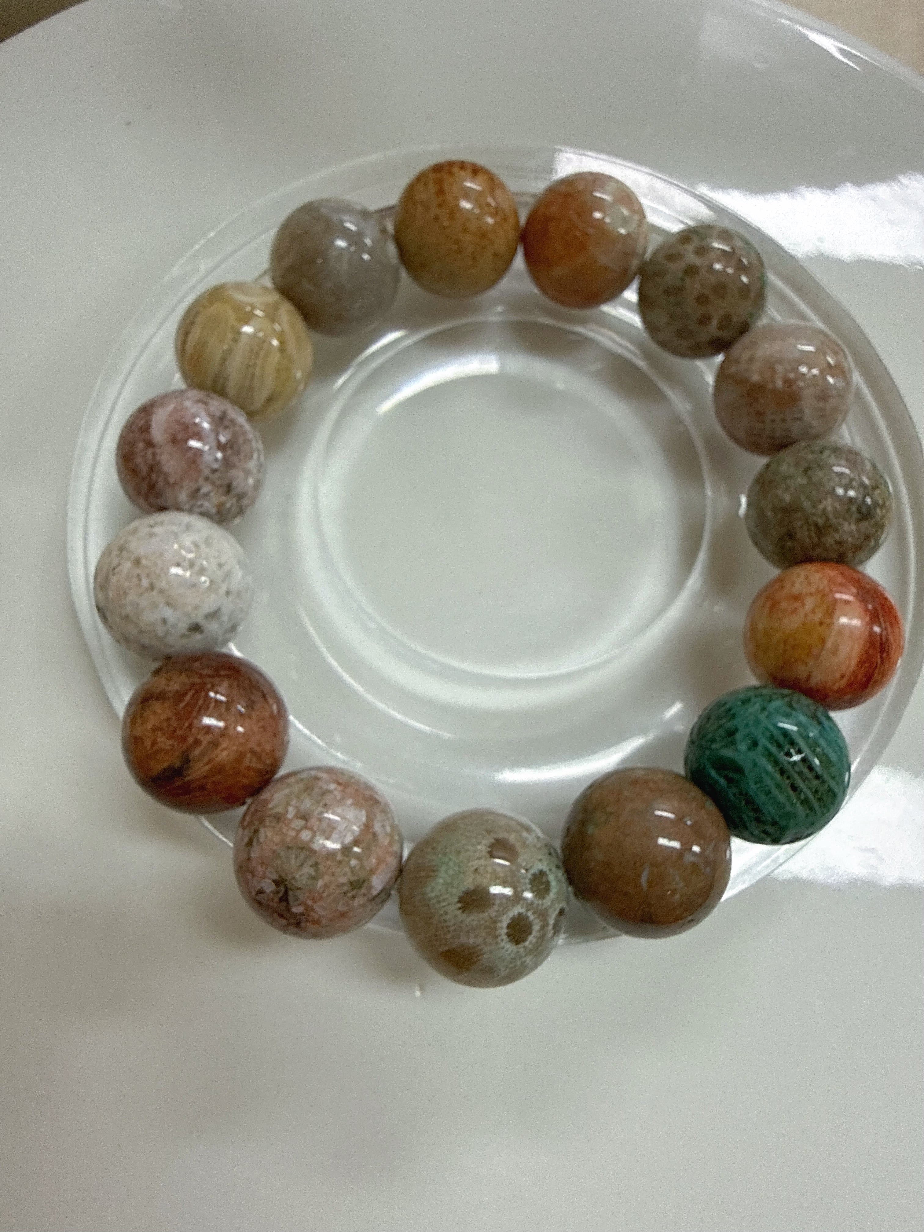 Coral Jade Bracelet – Transformation & Strength