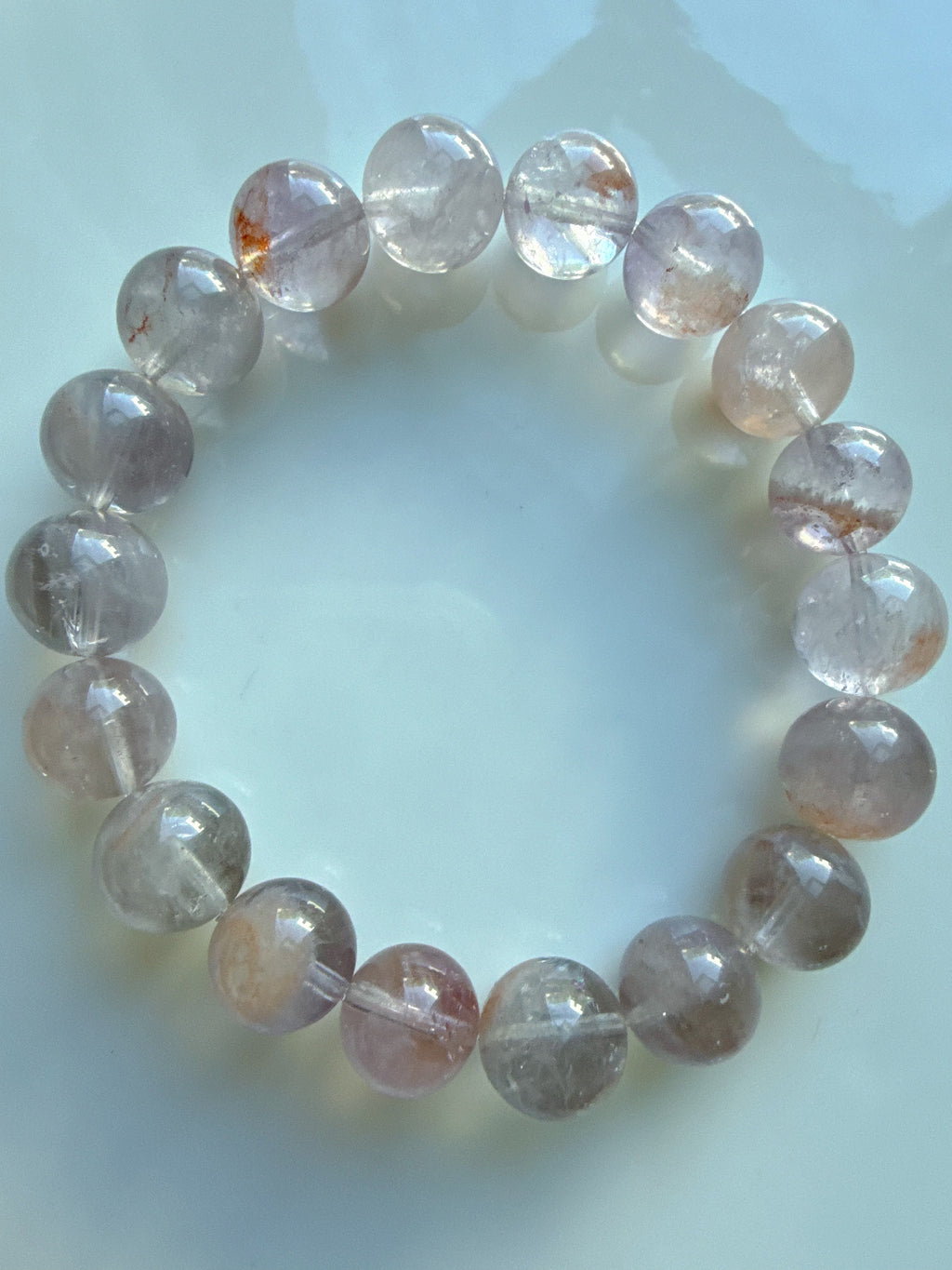 Pink-Purple Rutilated Quartz Bracelet – Dreams & Healing
