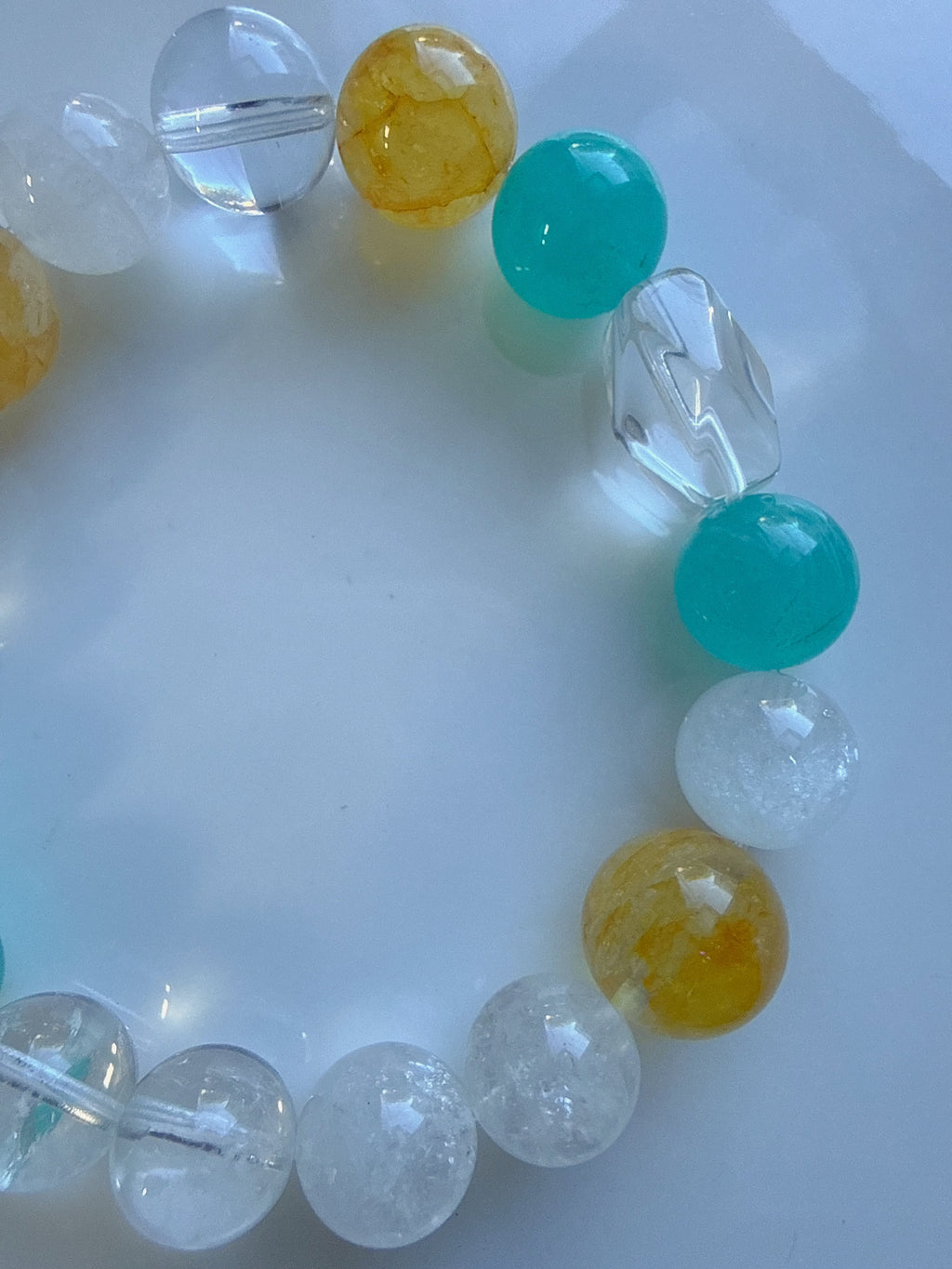Amazonite & Citrine Bracelet – Harmony & Balance
