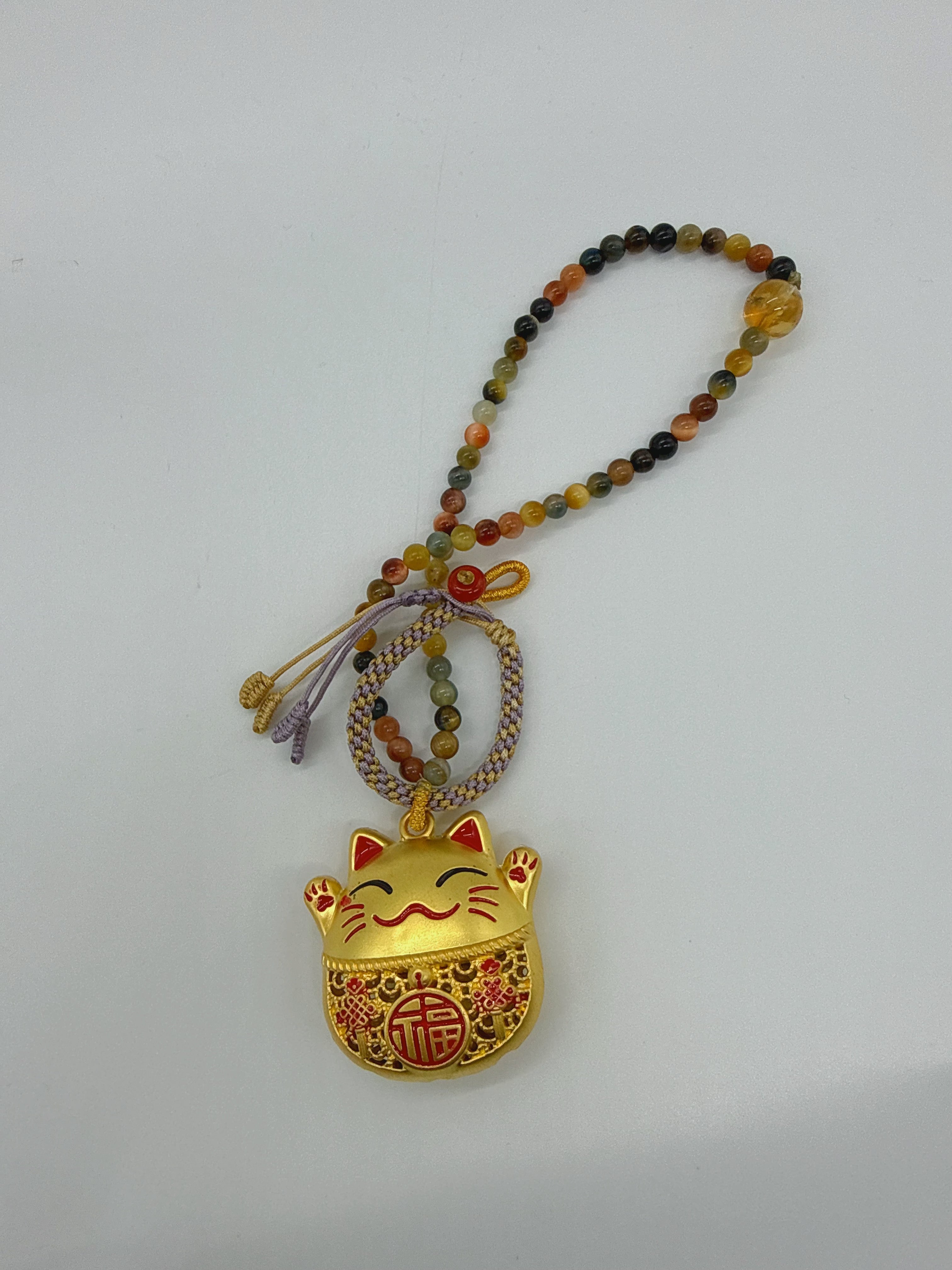 Lucky Cat Charm Bracelet – Fortune & Prosperity
