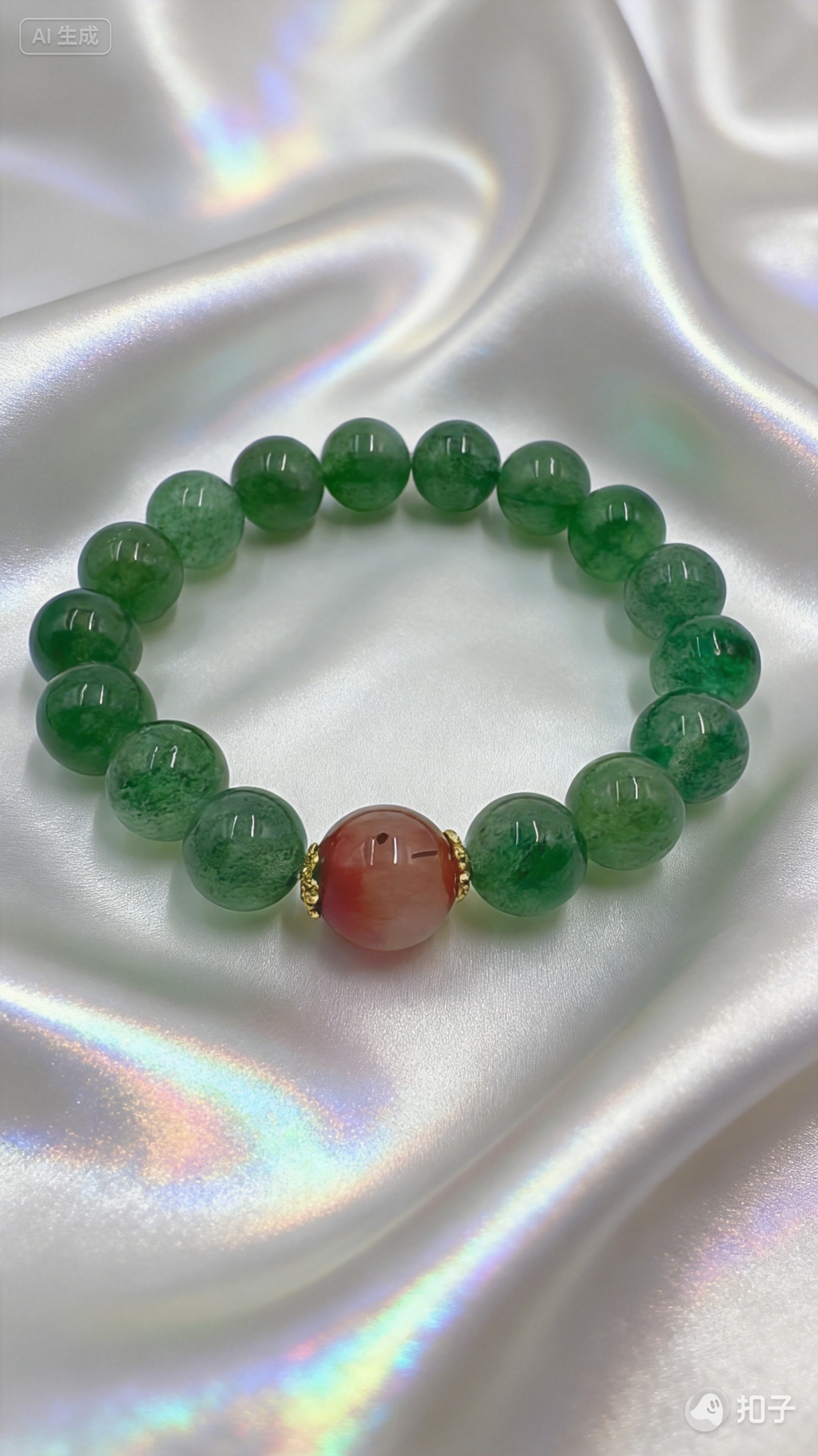 Strawberry & Red Rutilated Quartz Bracelet – Love & Connection