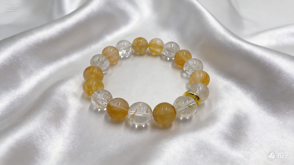 Yellow Fluorite & Aqua Aura Bracelet – Clarity & Spirit