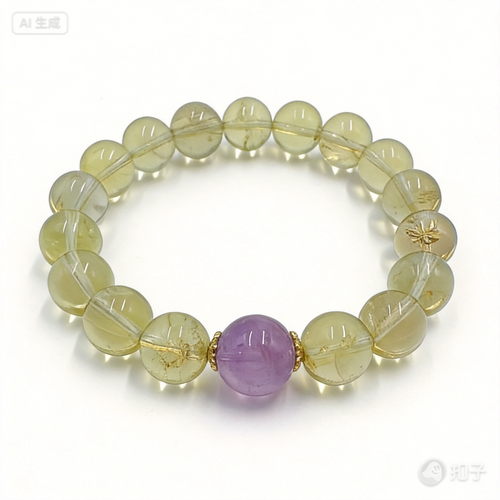 Citrine & Amethyst Bracelet – Wisdom & Mental Clarity