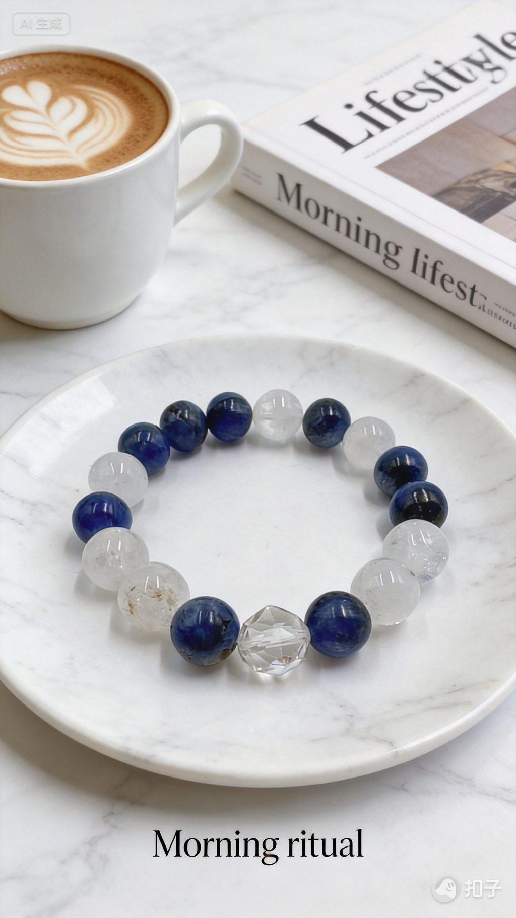 Kyanite & White Phantom Bracelet – Insight & Truth