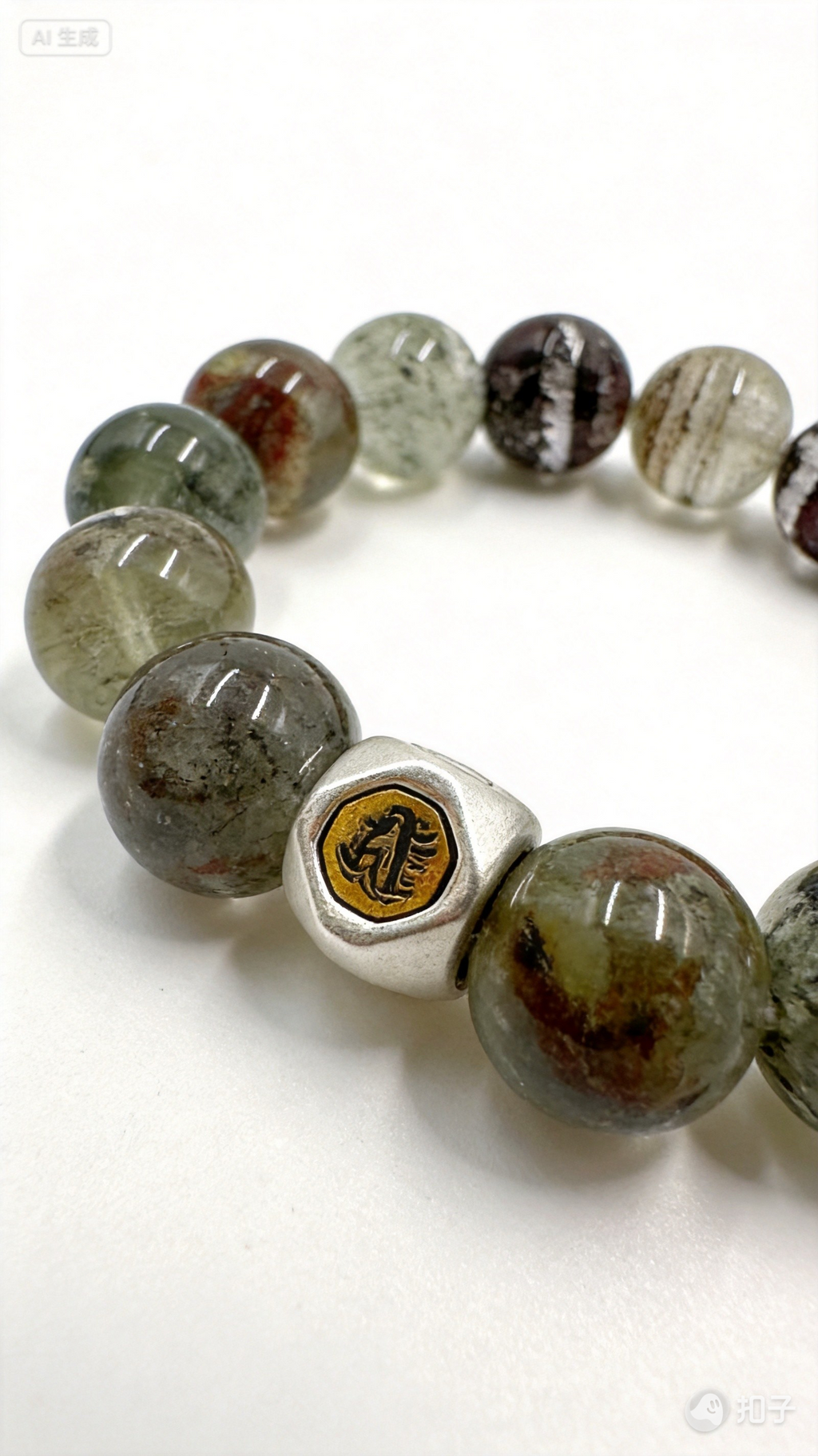 Green Phantom Quartz Bracelet – Prosperity & Honor