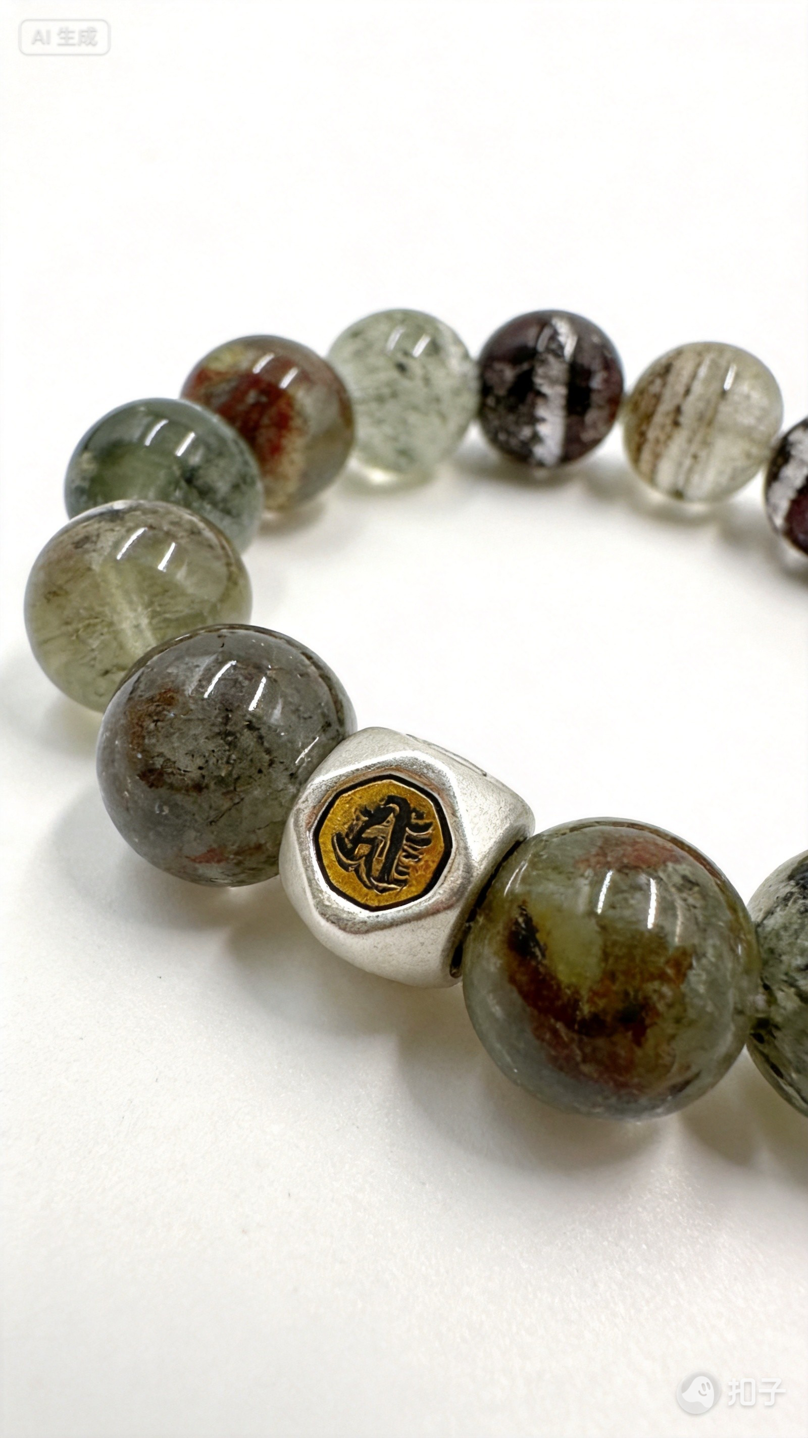 Green Phantom Quartz Bracelet – Prosperity & Honor