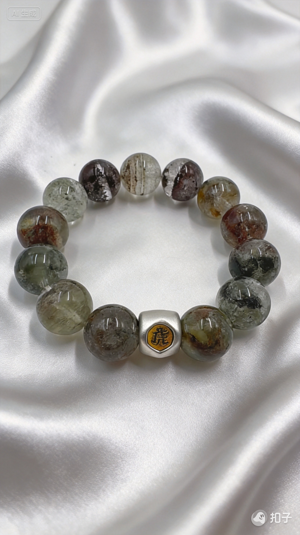 Green Phantom Quartz Bracelet – Prosperity & Honor