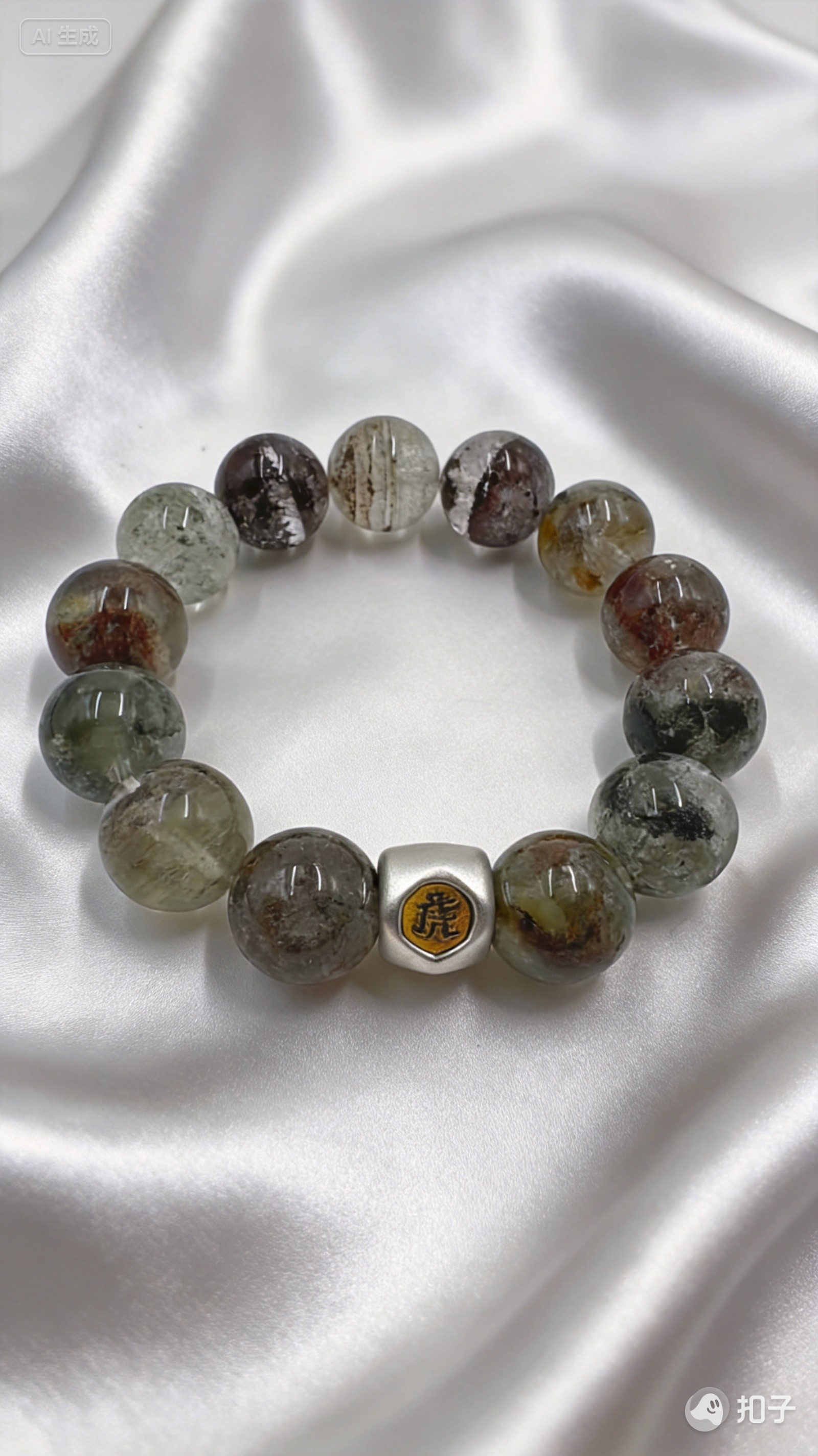 Green Phantom Quartz Bracelet – Prosperity & Honor