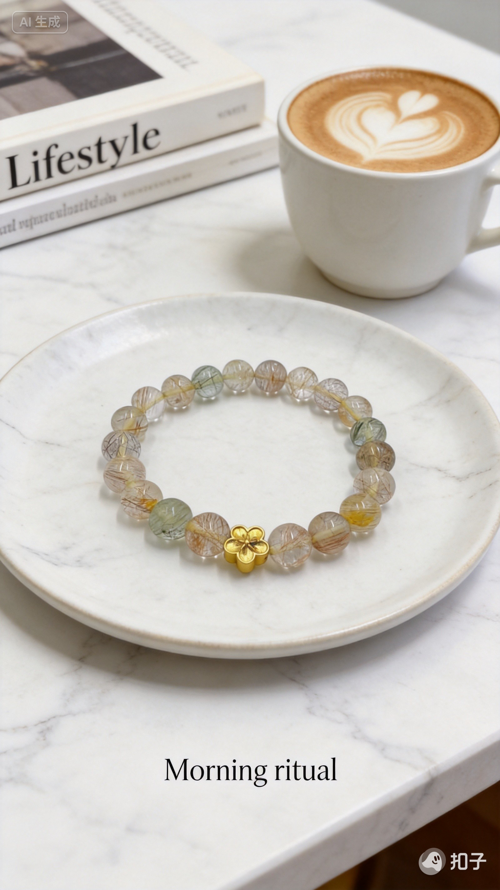 Rutilated Quartz Bracelet – Romance & Peach Blossom Luck
