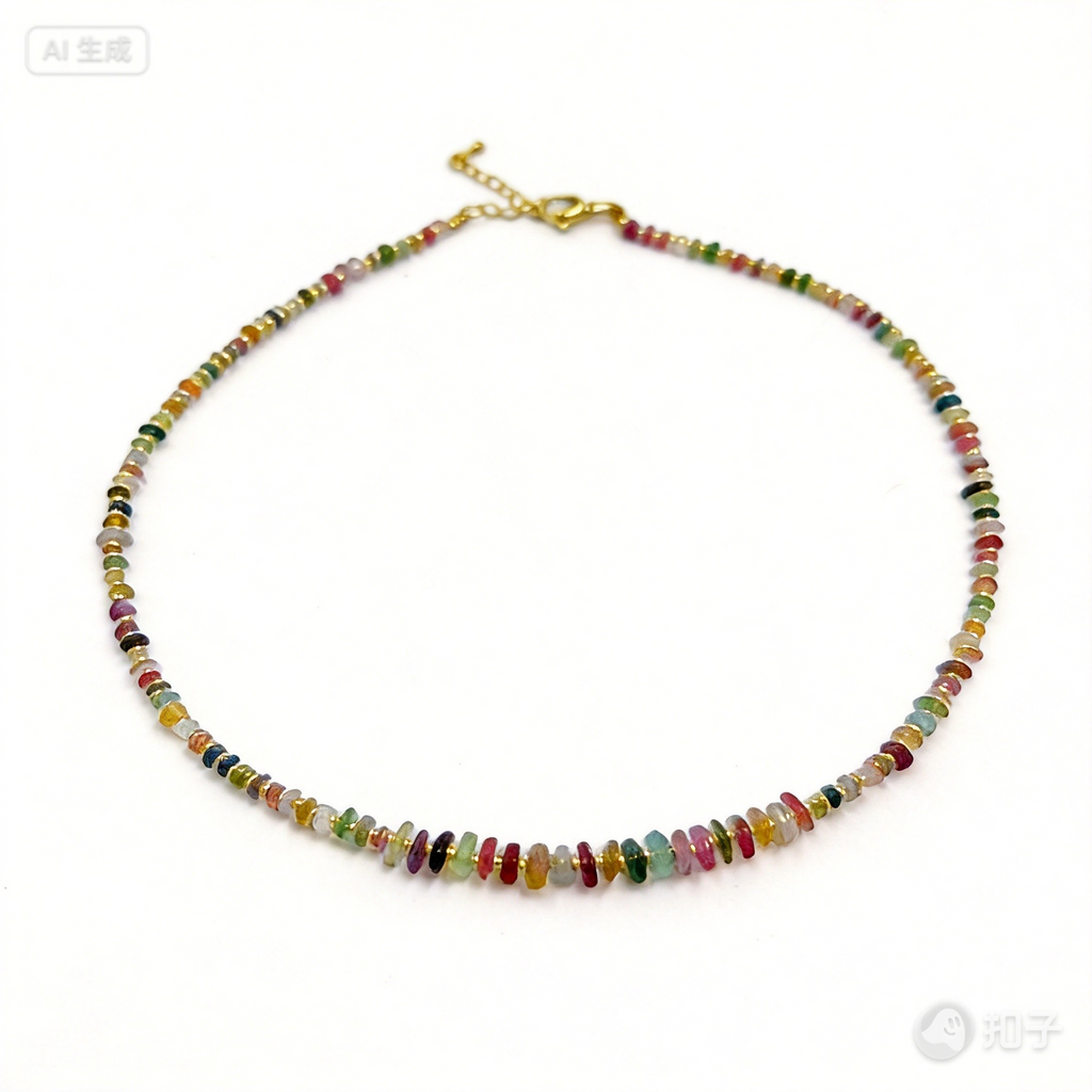 Tourmaline Freeform Necklace – Rainbow Energy & Joy
