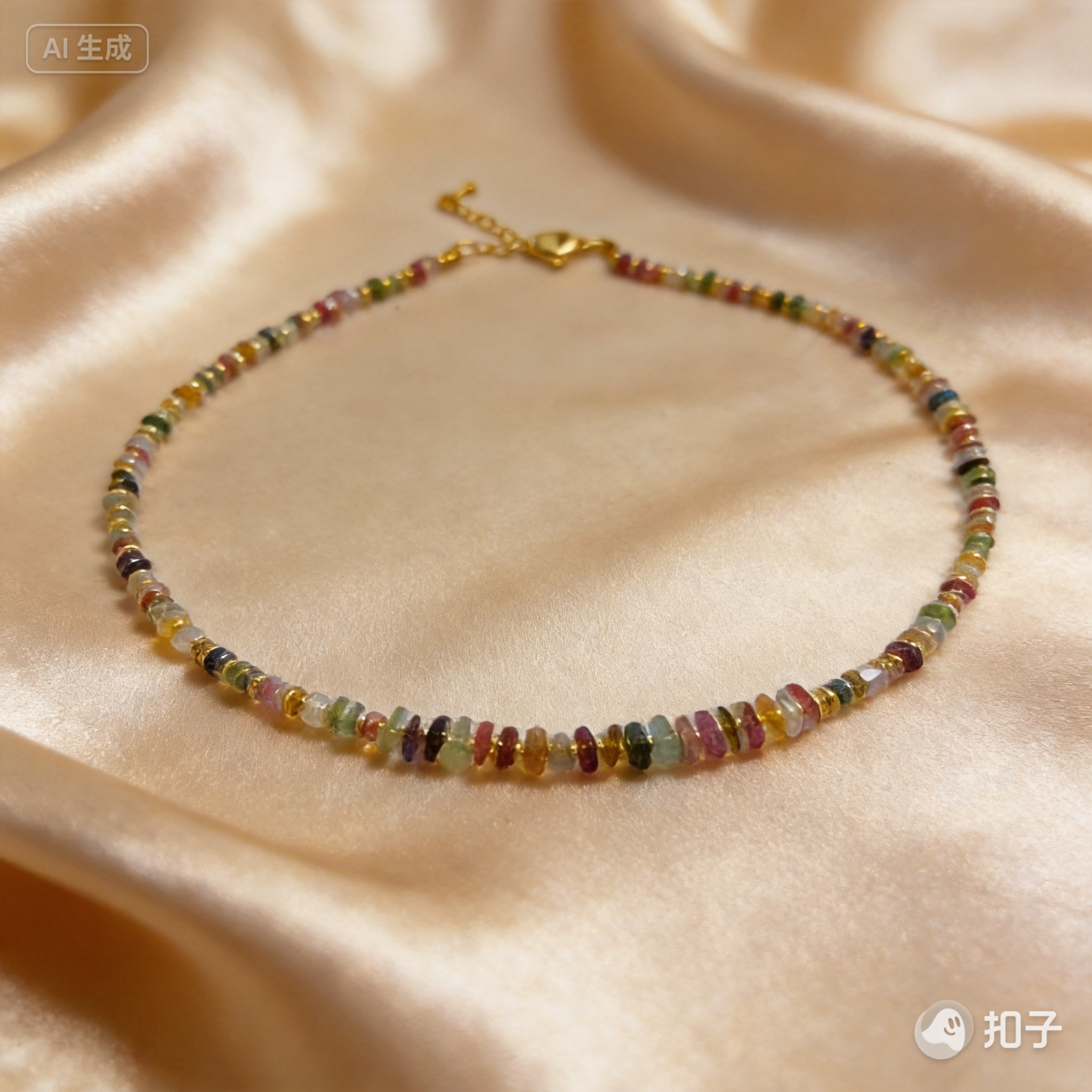Tourmaline Freeform Necklace – Rainbow Energy & Joy