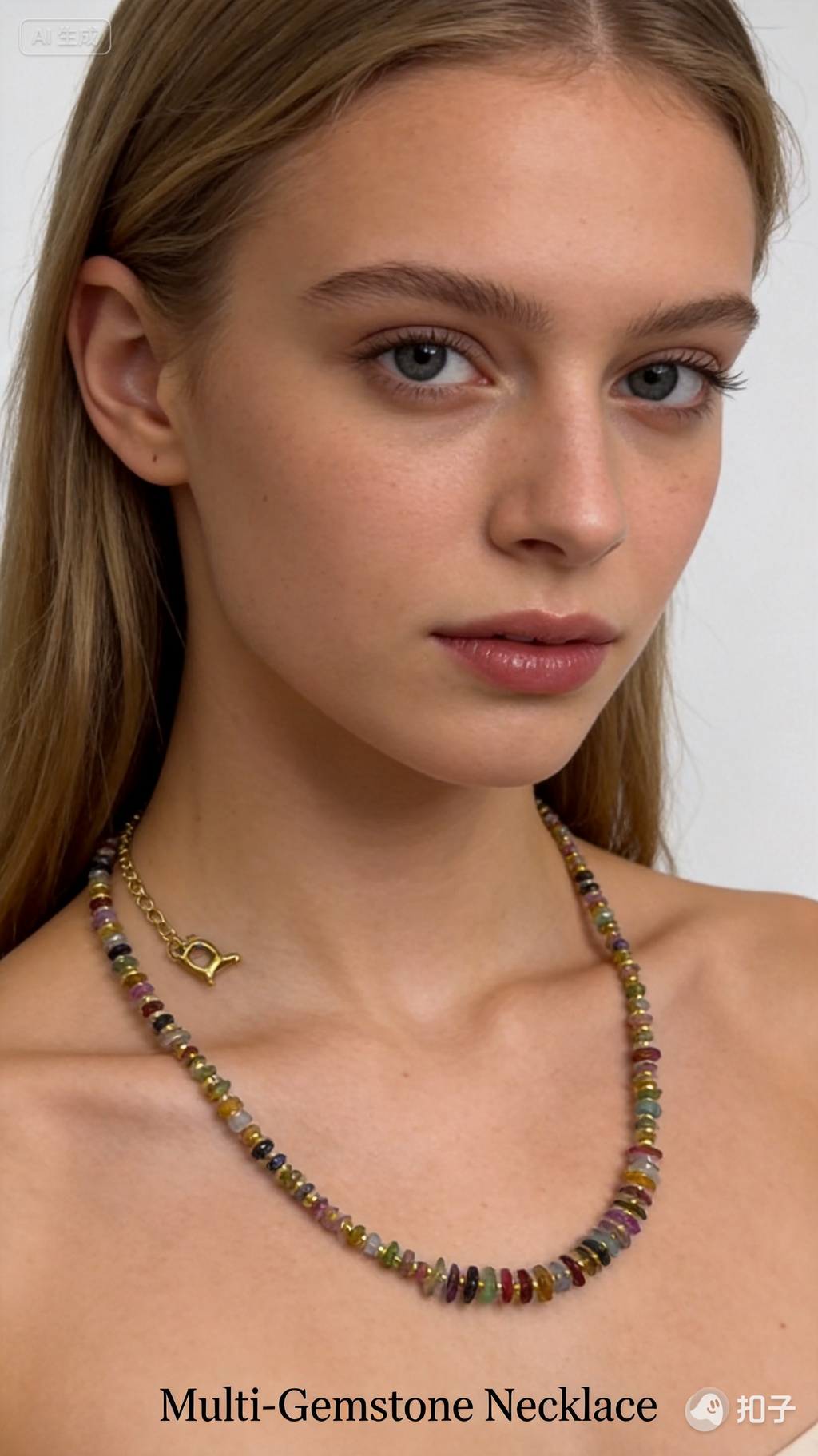 Tourmaline Freeform Necklace – Rainbow Energy & Joy