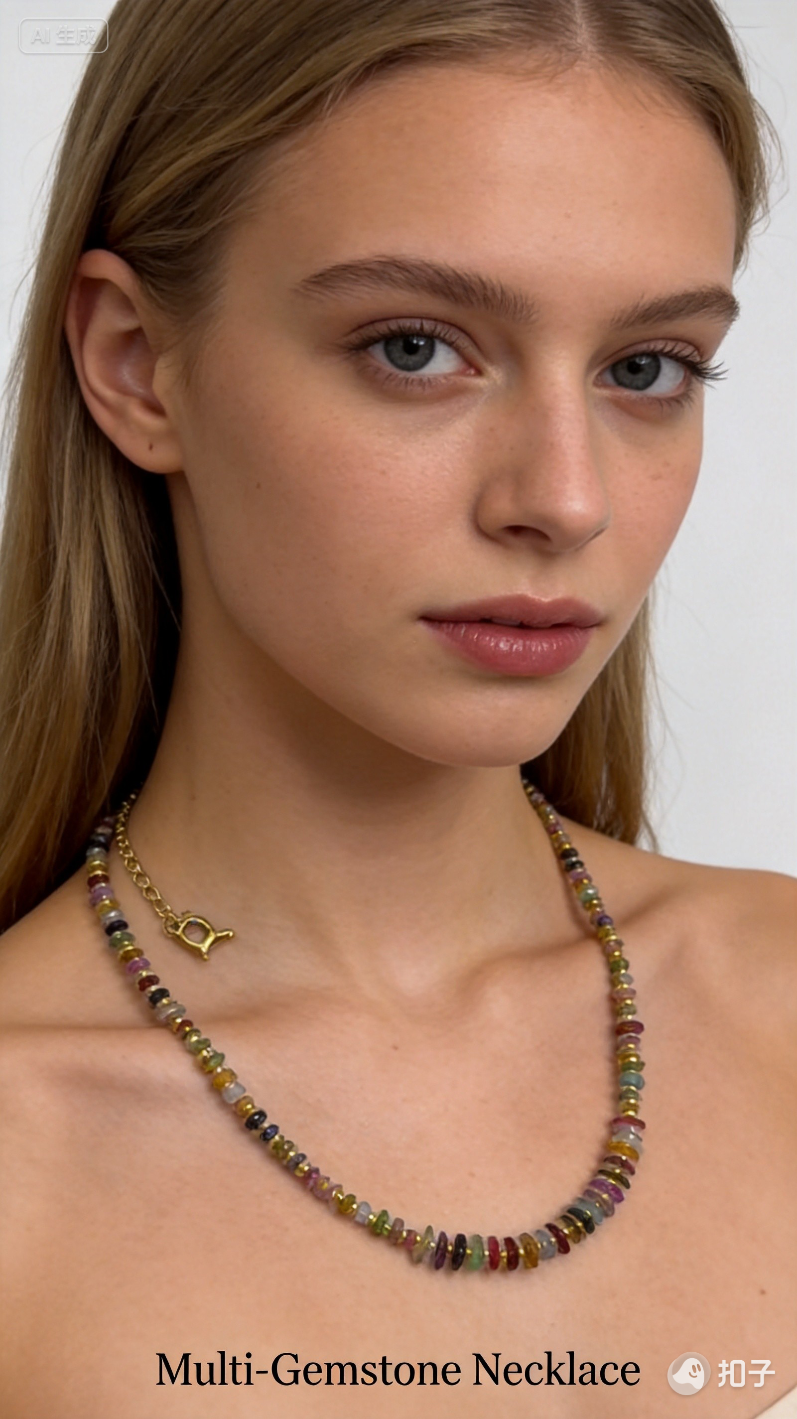 Tourmaline Freeform Necklace – Rainbow Energy & Joy