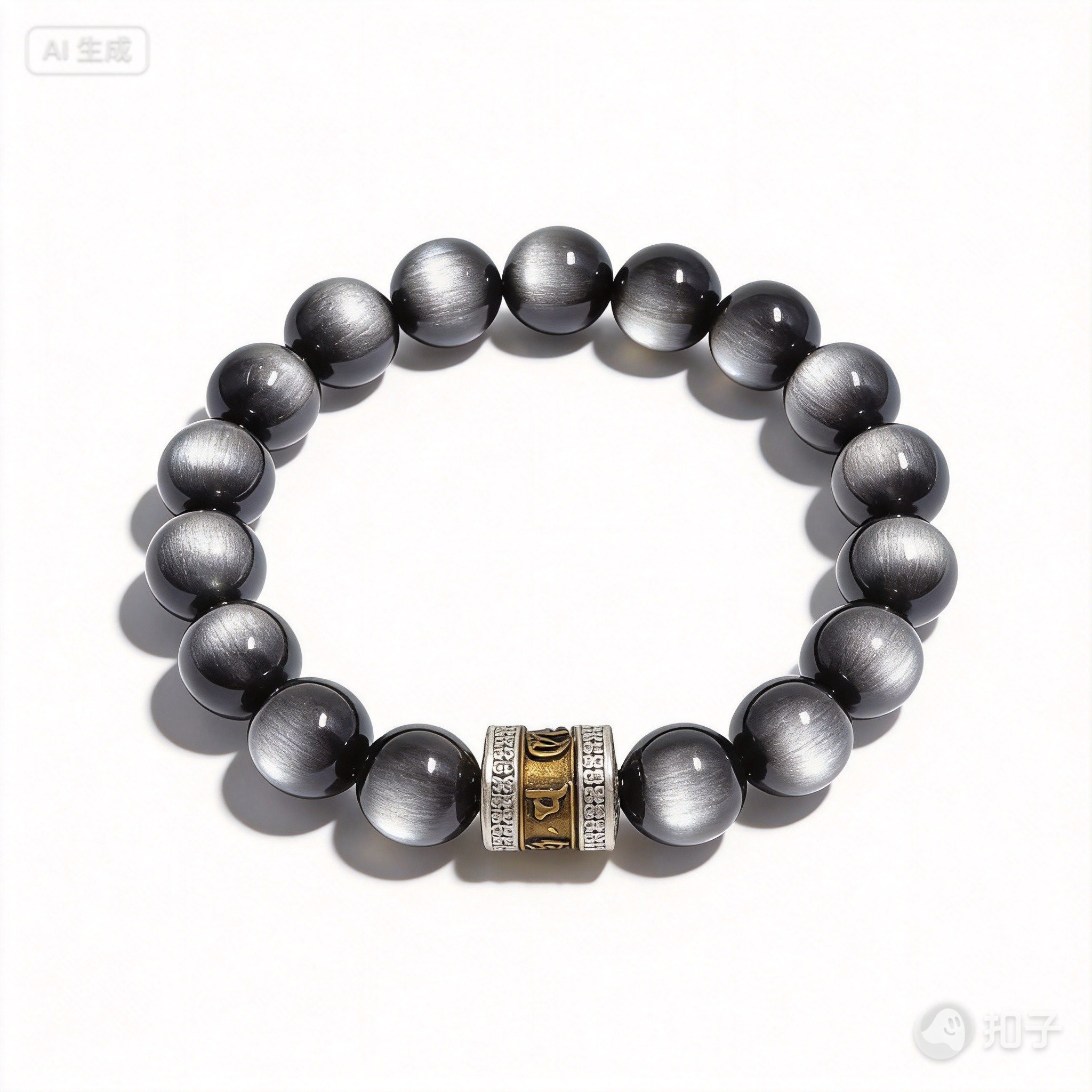 Silver Sheen Obsidian Bracelet – Protection & Calming Energy