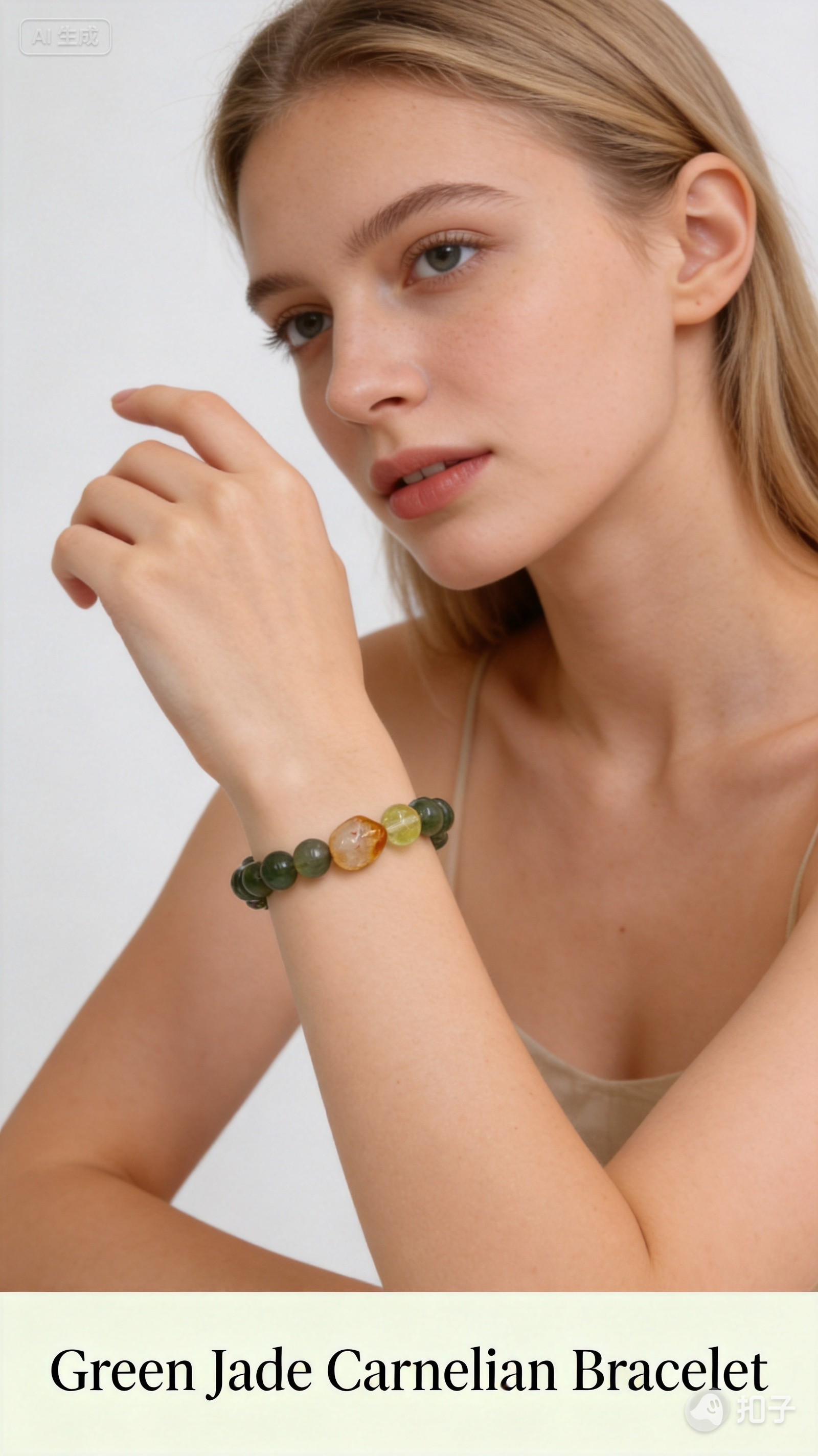 Green Rutilated Quartz & Citrine Bracelet – Abundance & Joy