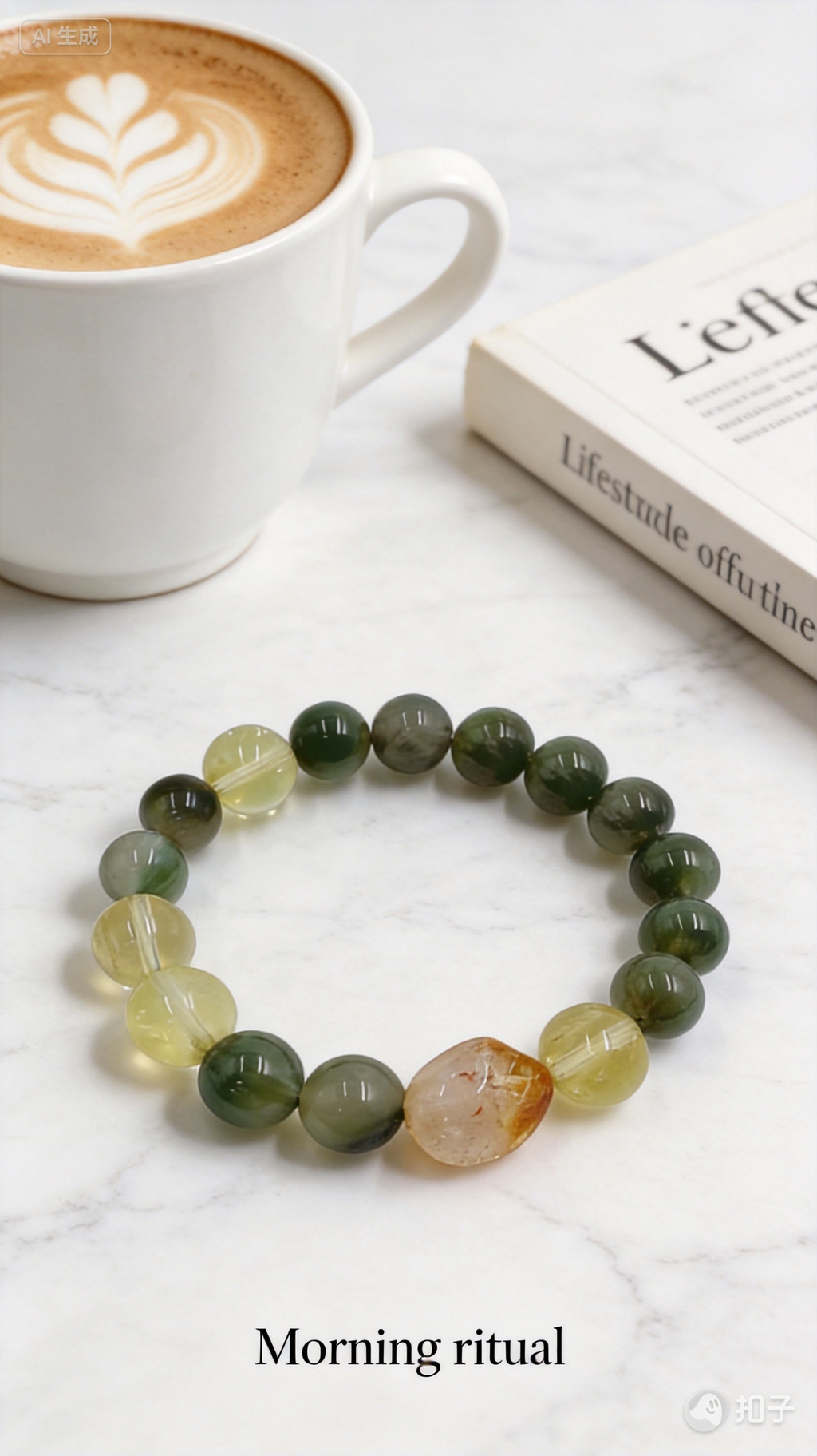 Green Rutilated Quartz & Citrine Bracelet – Abundance & Joy