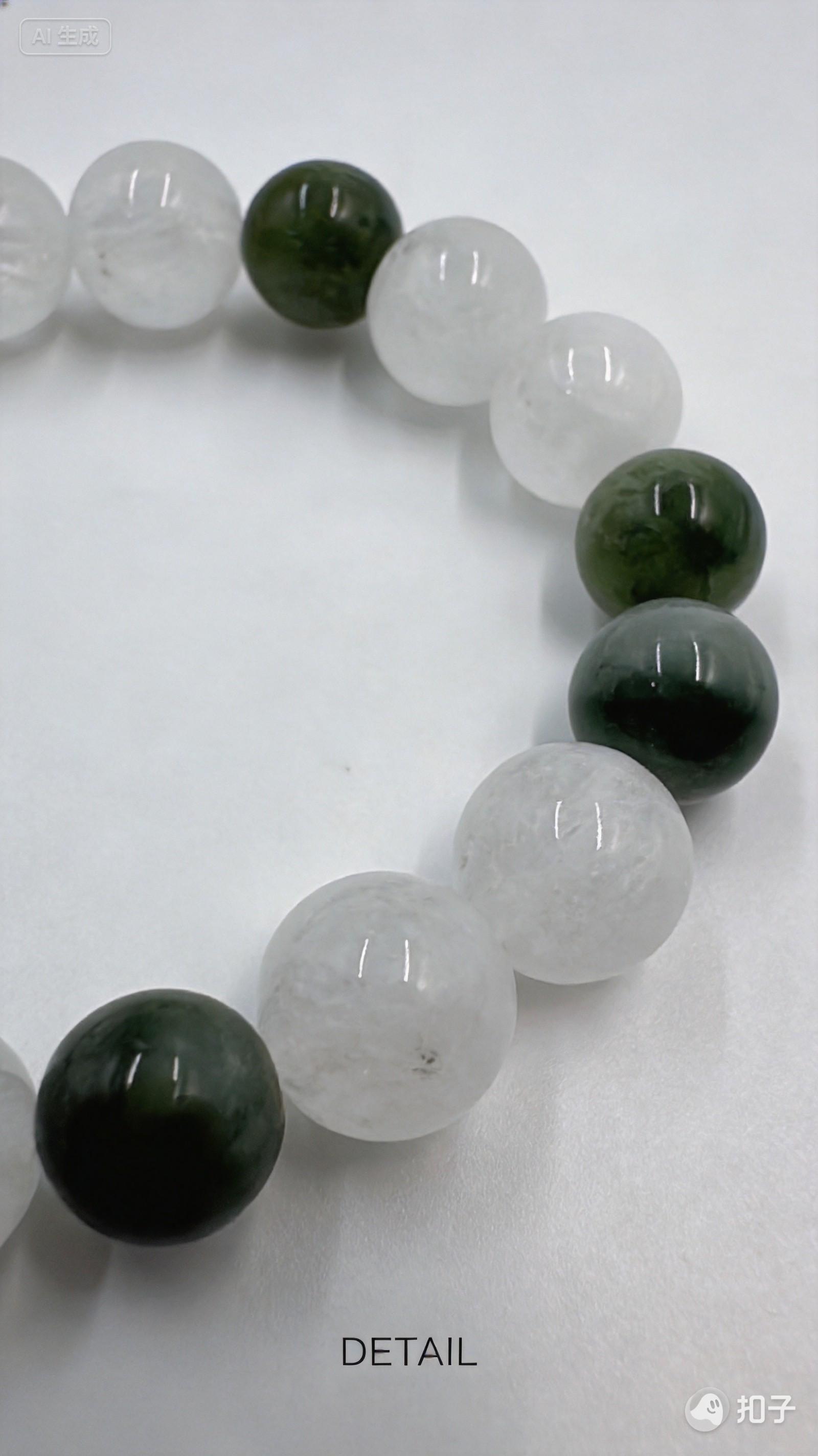 Green Rutilated & Azeztulite Bracelet – Growth & Prosperity