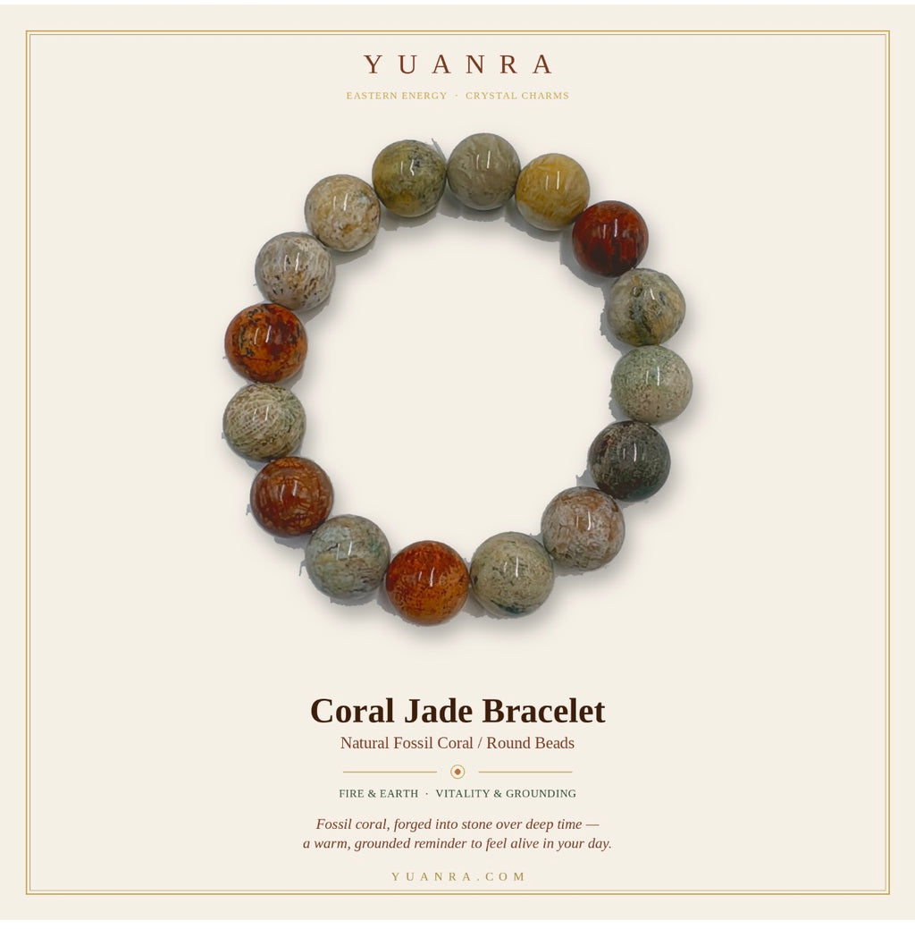 Coral Jade Bracelet – Transformation & Strength