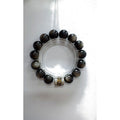 Black Obsidian Protection Bracelet | Silver Sheen · Energy Shield · Aura Cleanse