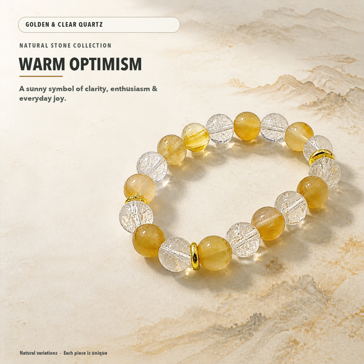 Yellow Fluorite & Aqua Aura Bracelet – Clarity & Spirit – crystal meaning