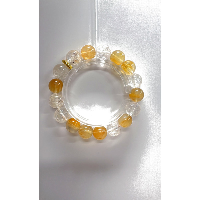 Yellow Fluorite Energy Bracelet | Mood Boost · Vitality · Depression Crystal