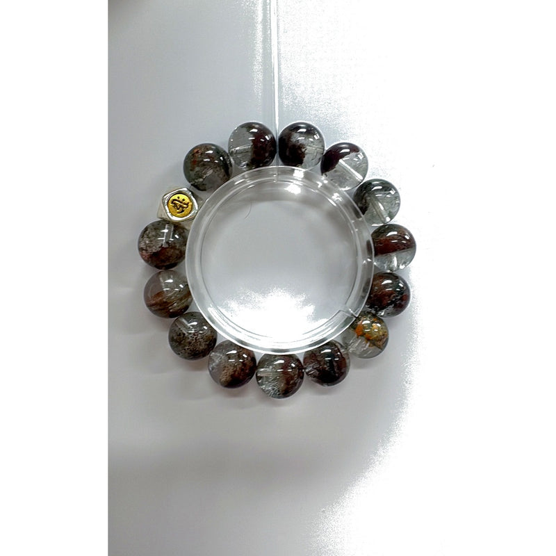 Green Phantom Quartz Wealth Bracelet | Career Fortune · Buddhist Protection
